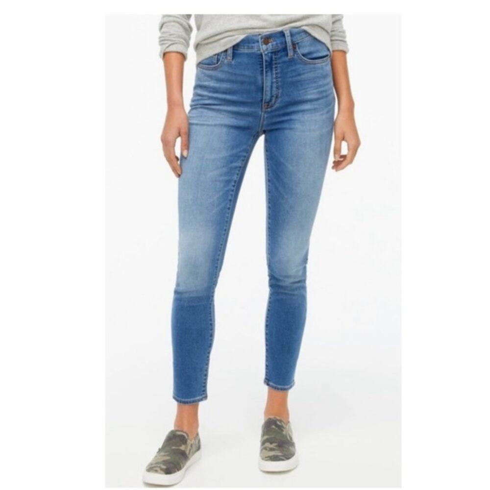 J. Crew Women's 10" High Rise Skinny Jeans Jeggings Size 27 Style BA783
